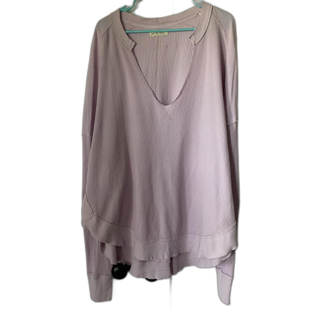 Free People Light Purple Buttercup Thermal Top Women's Large